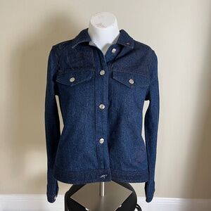 Tommy Hilfiger Dark Blue Icon Tonal Trucker Jean Jacket